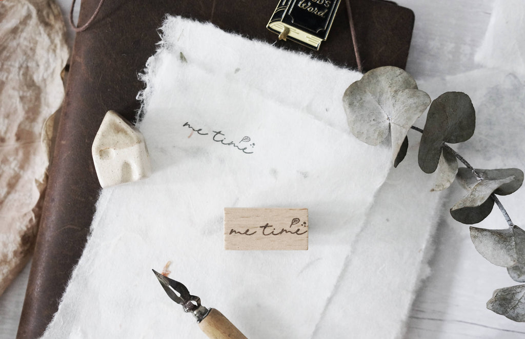 Black Milk Project - Me Time Mini Word Rubber Stamp