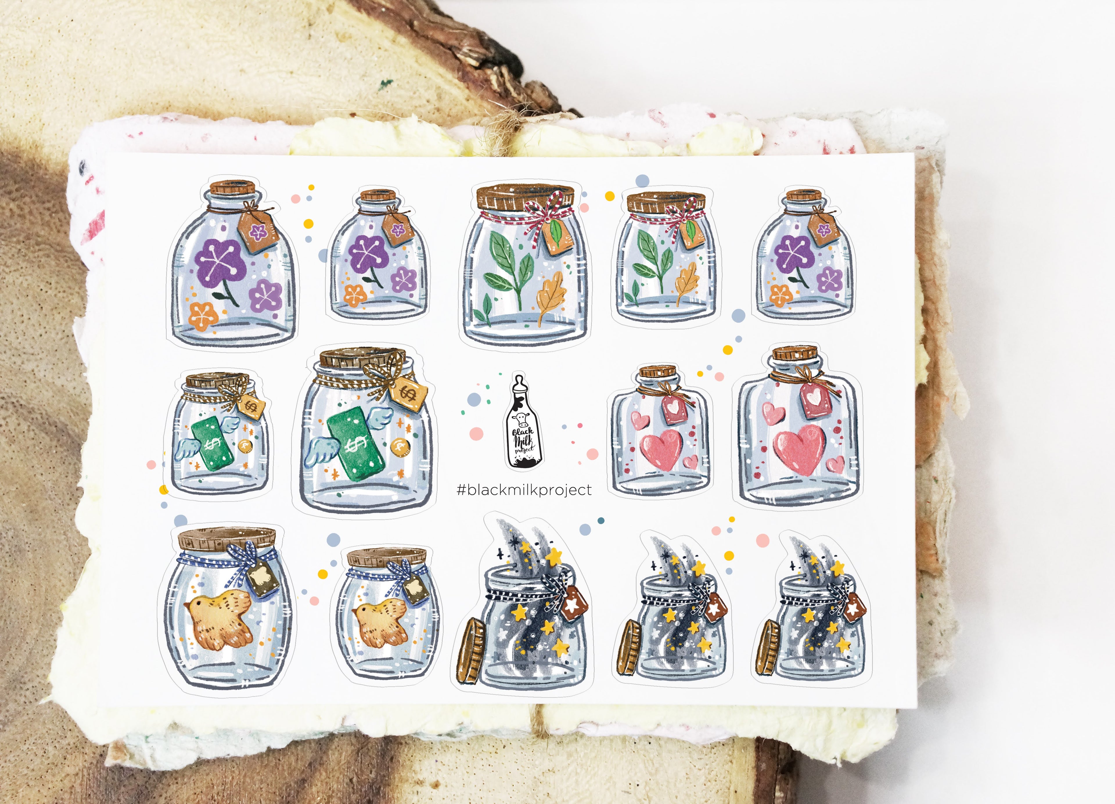 Black Milk Project - Mini Jars Sticker Sheet