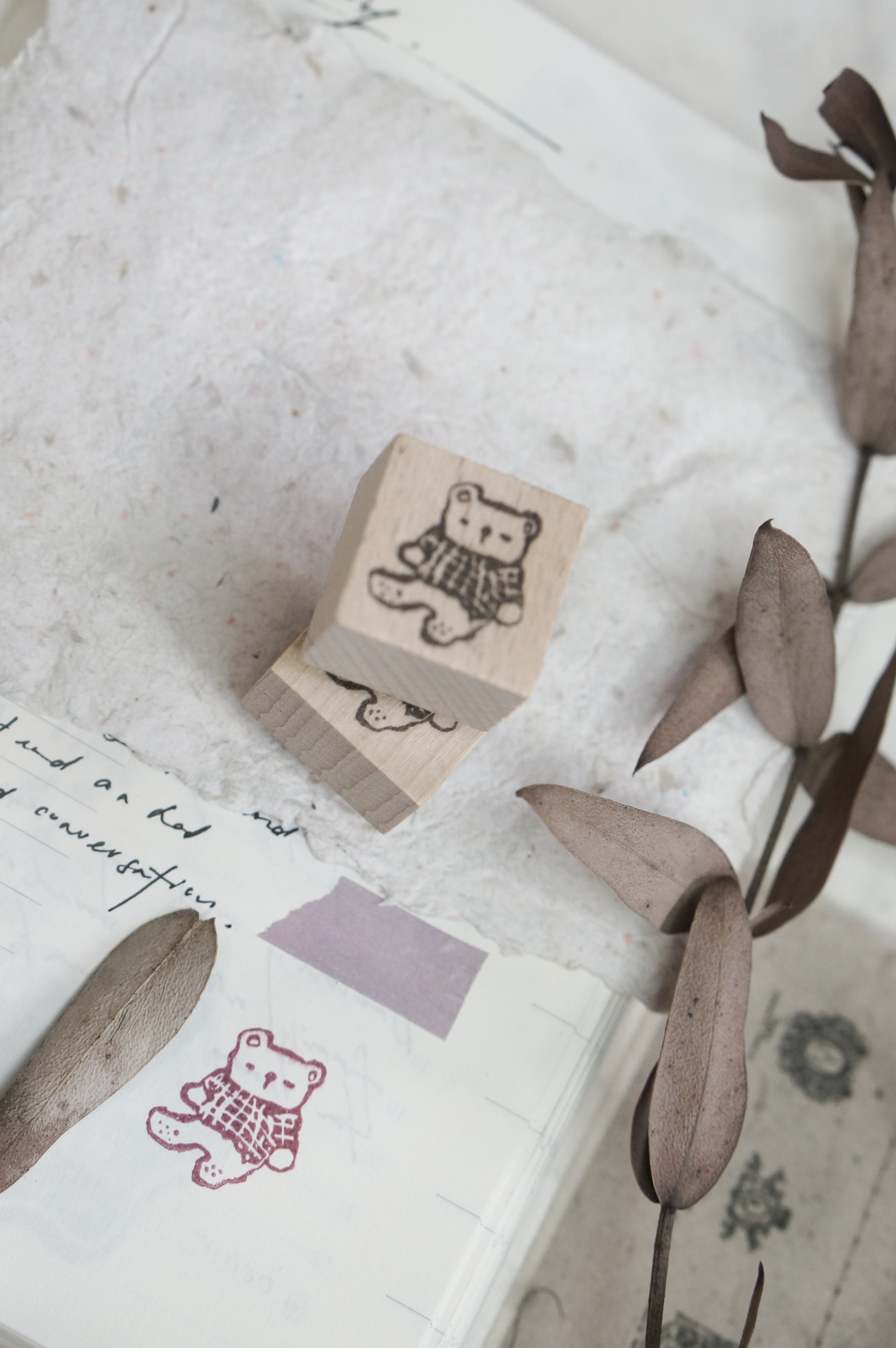 Black Milk Project - Pages of Me {Mini Bear} Rubber Stamp