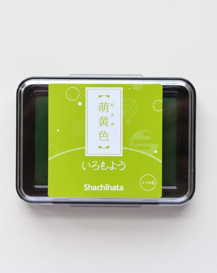 Shachihata Iromoyo Ink Pad - Yellow Green