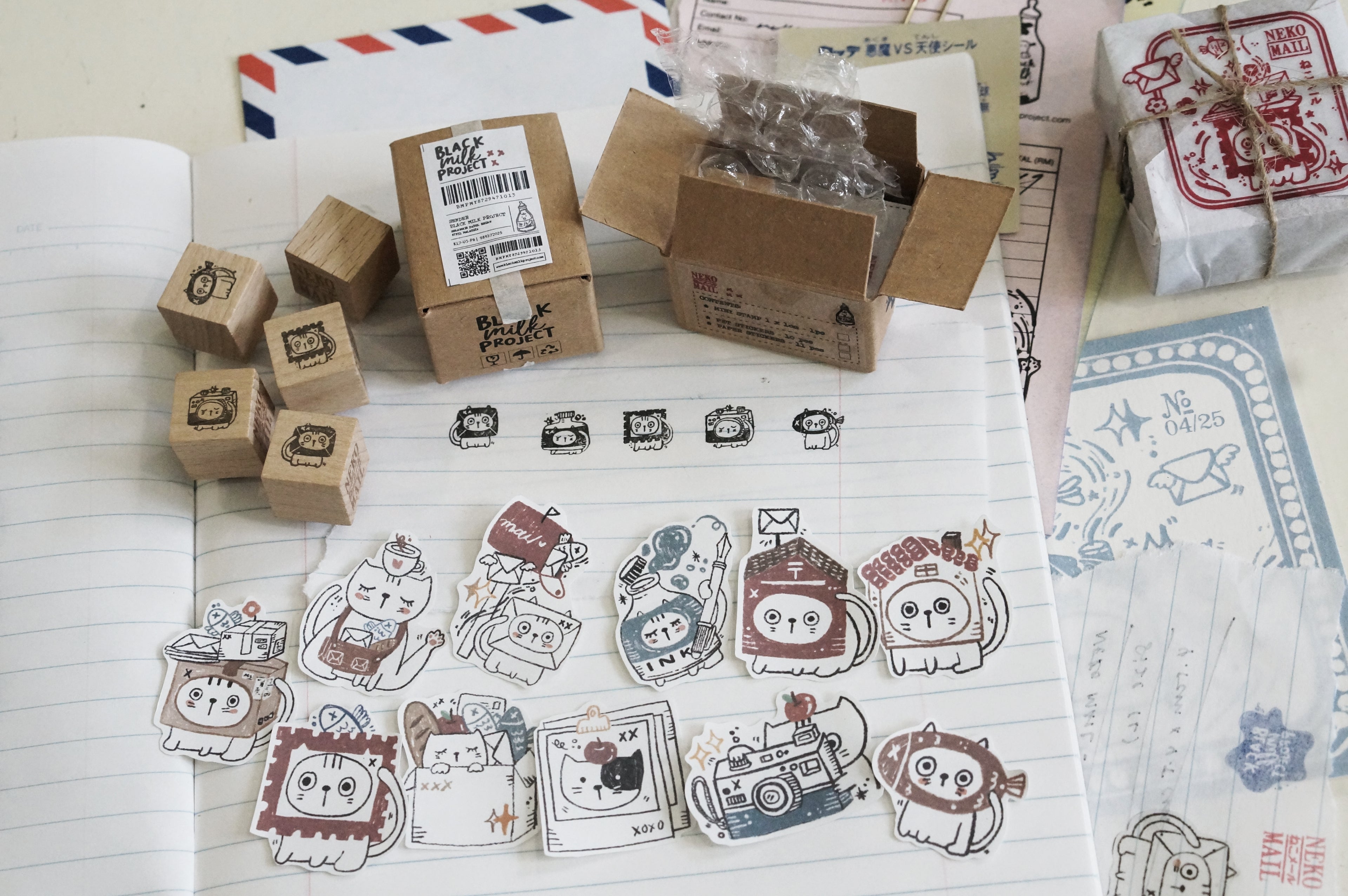 Black Milk Project - Neko Mail Mini Box with Paper Stickers
