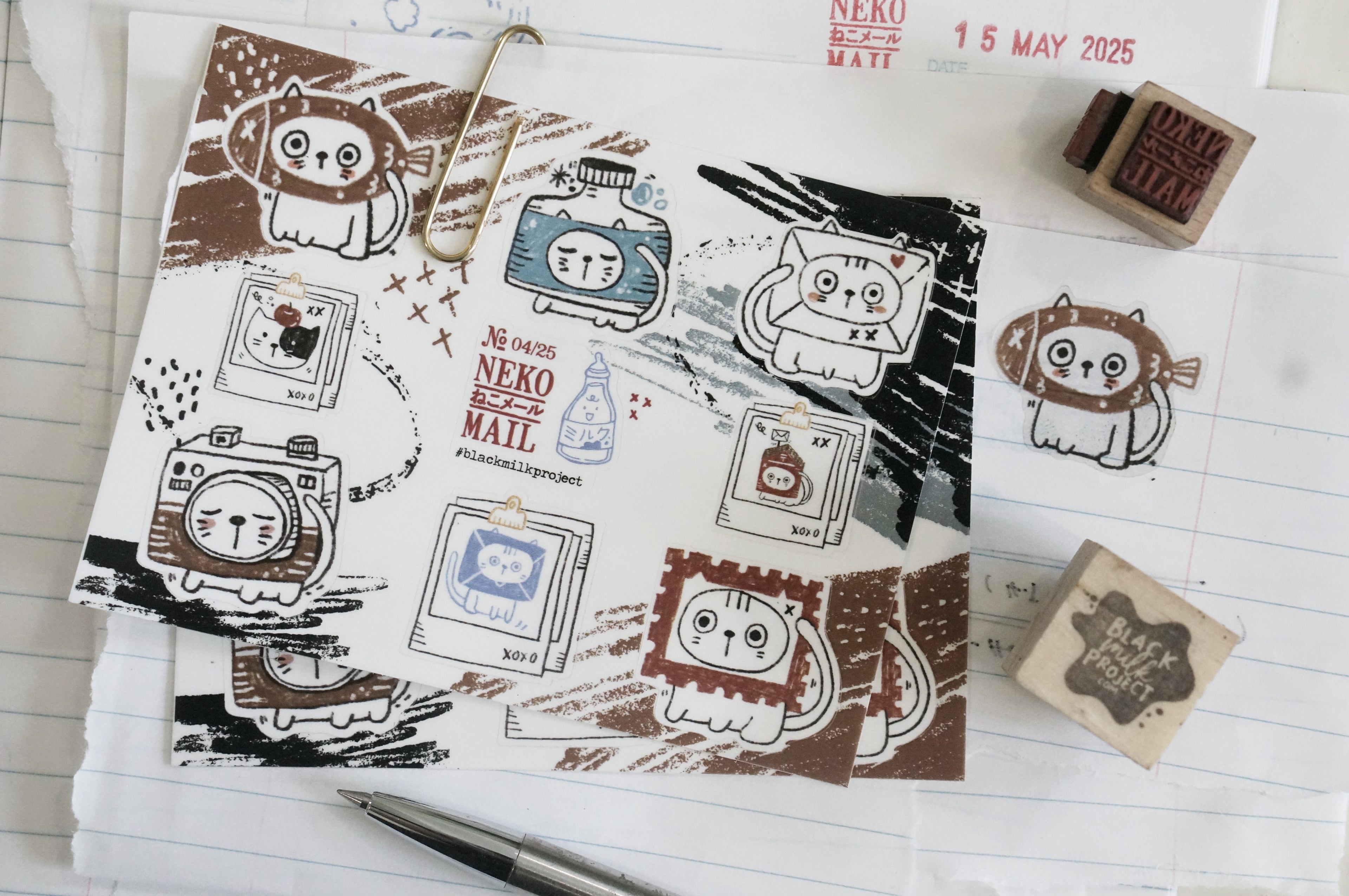 Black Milk Project - Neko Mail Mini PET Sticker