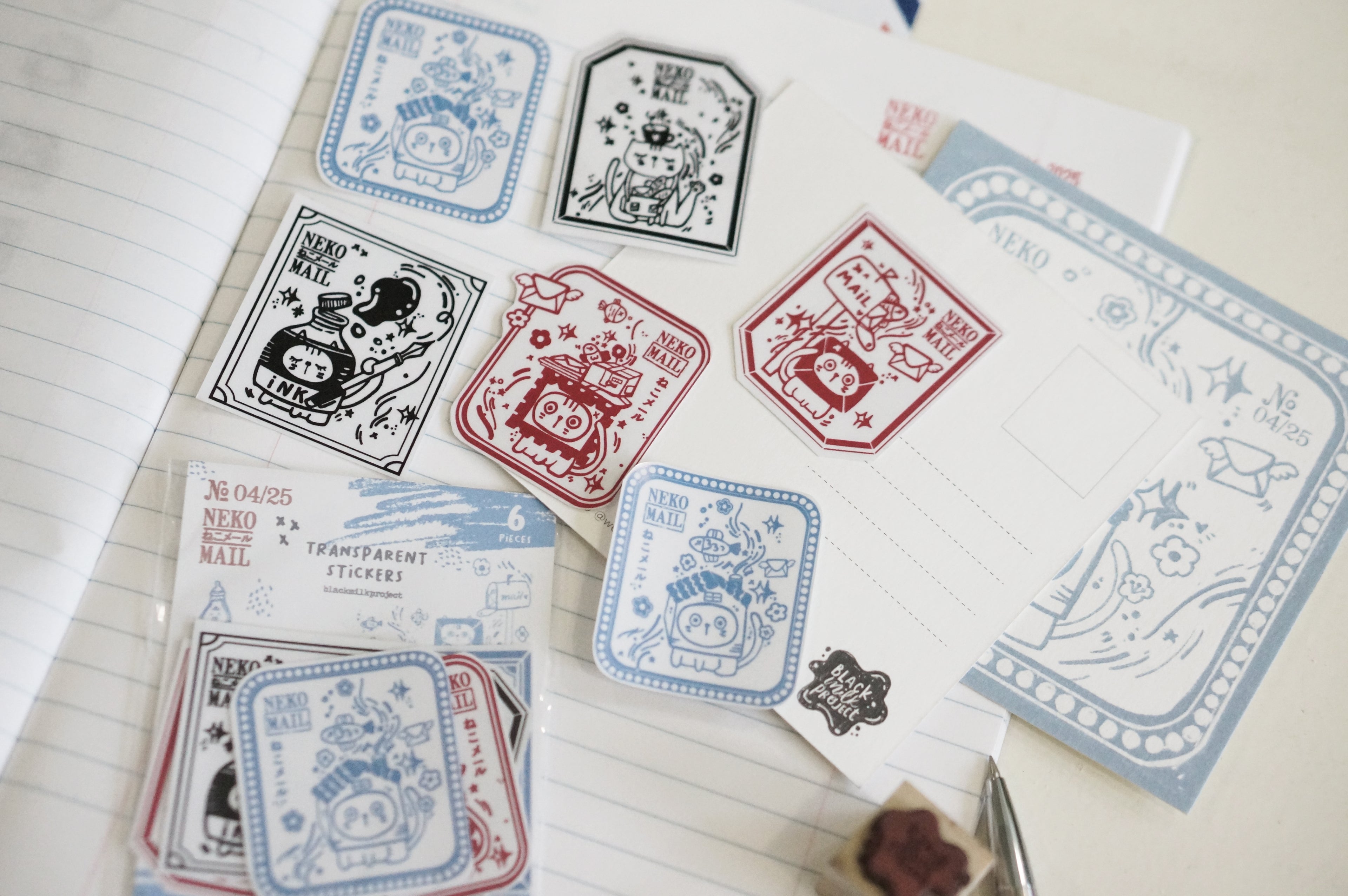 Black Milk Project - Neko Mail PET Label Sticker Pack