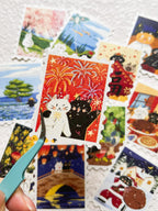 Xiami Studio - Cats Through the Seasons Stamp Sticker Set