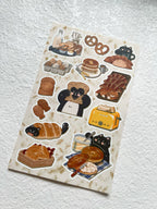 Xiami Studio - Cats & Food: Afternoon Tea Die-Cut Sticker Sheets