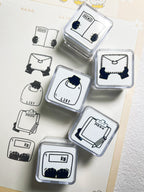 Xiami Studio - Little Black Cat Daily Square Stamp