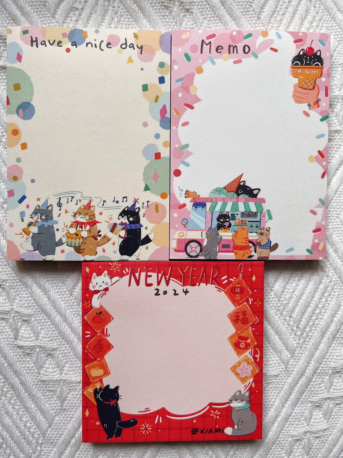 Xiami Studio - Cat Parade Memo Pad
