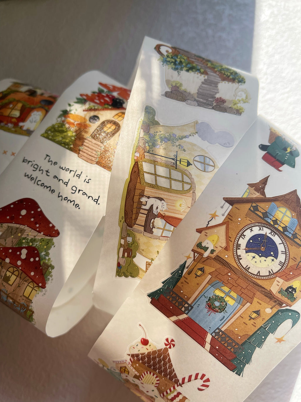 Xiami Studio - Fairy Tale Cottage Kiss-Cut PET Tape