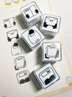 Xiami Studio - Little Black Cat Daily Square Stamp