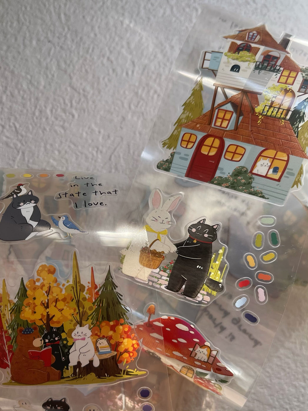 Xiami Studio - Fairy Tale Cottage Kiss-Cut PET Tape