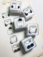 Xiami Studio - Little Black Cat Daily Square Stamp