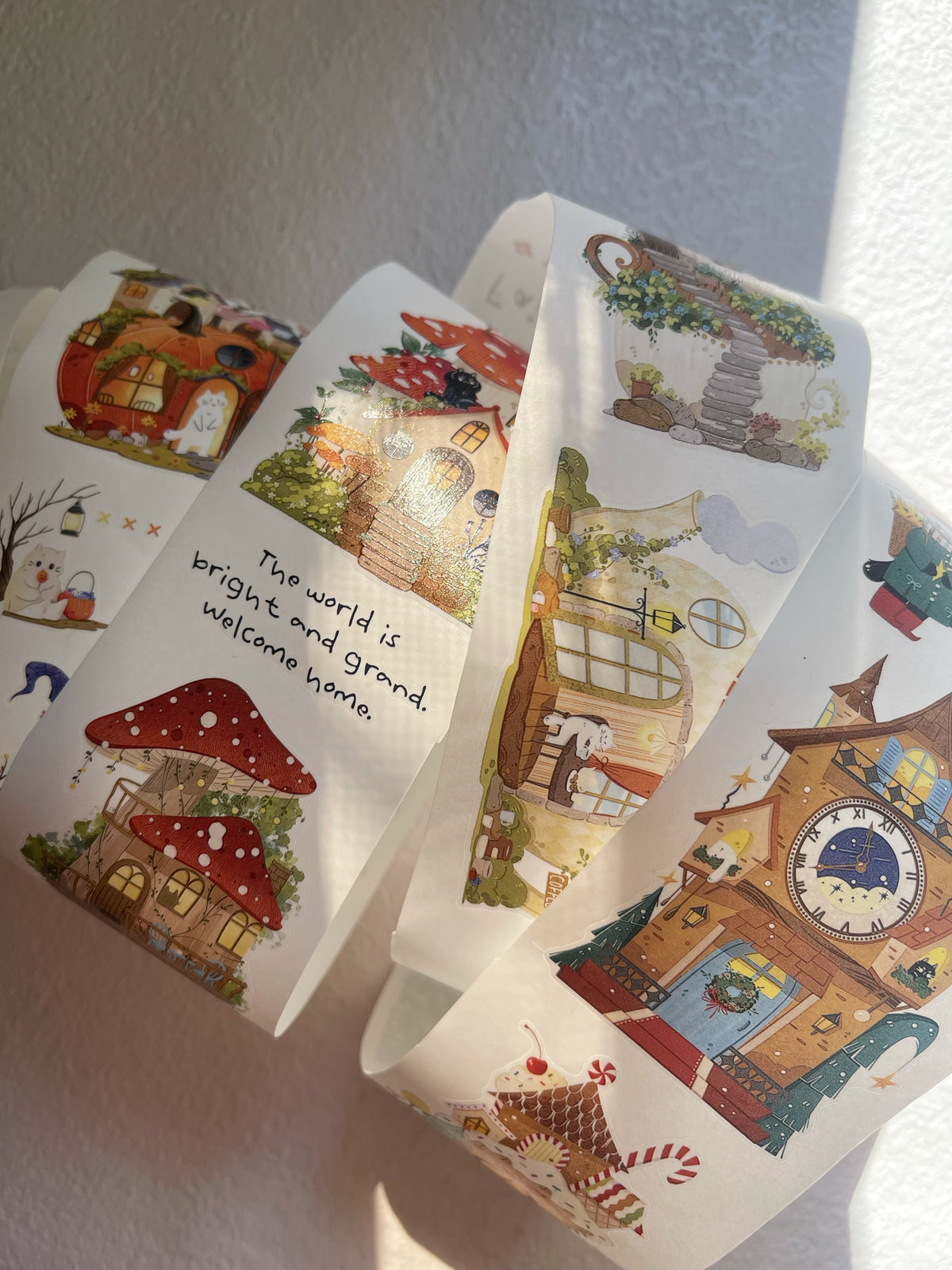 Xiami Studio - Fairy Tale Cottage Kiss-Cut PET Tape