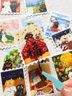 Xiami Studio - Cats Through the Seasons Stamp Sticker Set