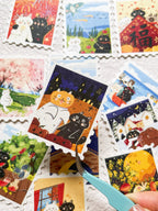 Xiami Studio - Cats Through the Seasons Stamp Sticker Set