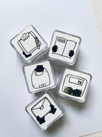 Xiami Studio - Little Black Cat Daily Square Stamp