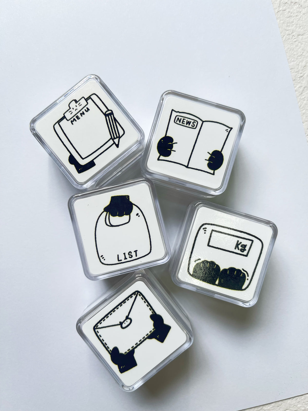 Xiami Studio - Little Black Cat Daily Square Stamp