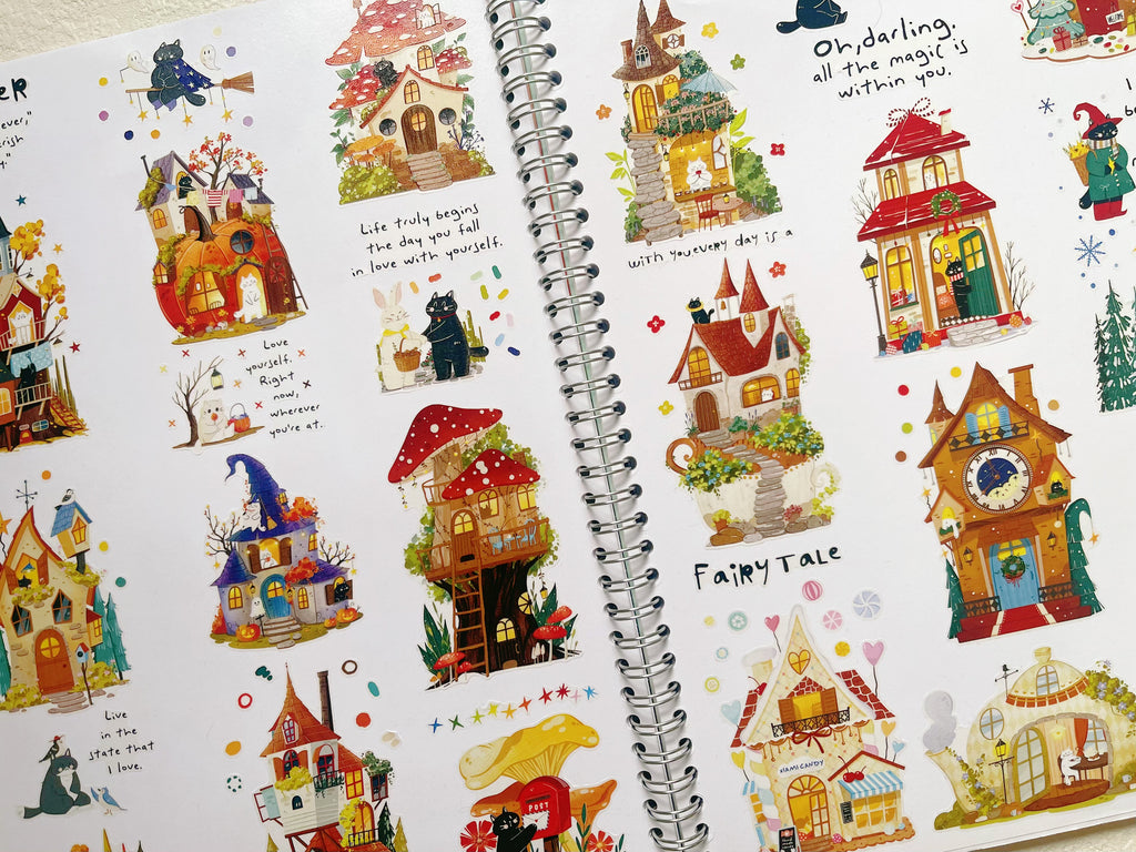 Xiami Studio - Fairy Tale Cottage Kiss-Cut PET Tape