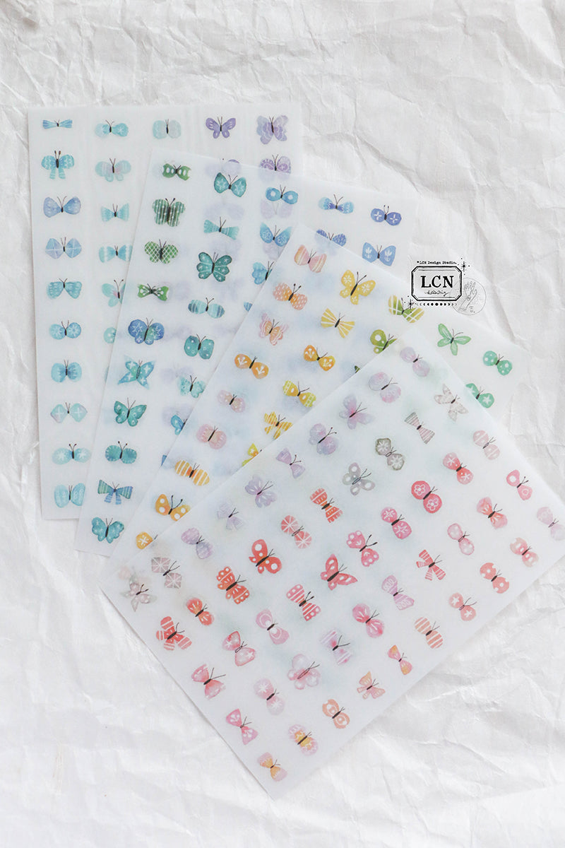 LCN - Shell Butterfly Print-On Stickers