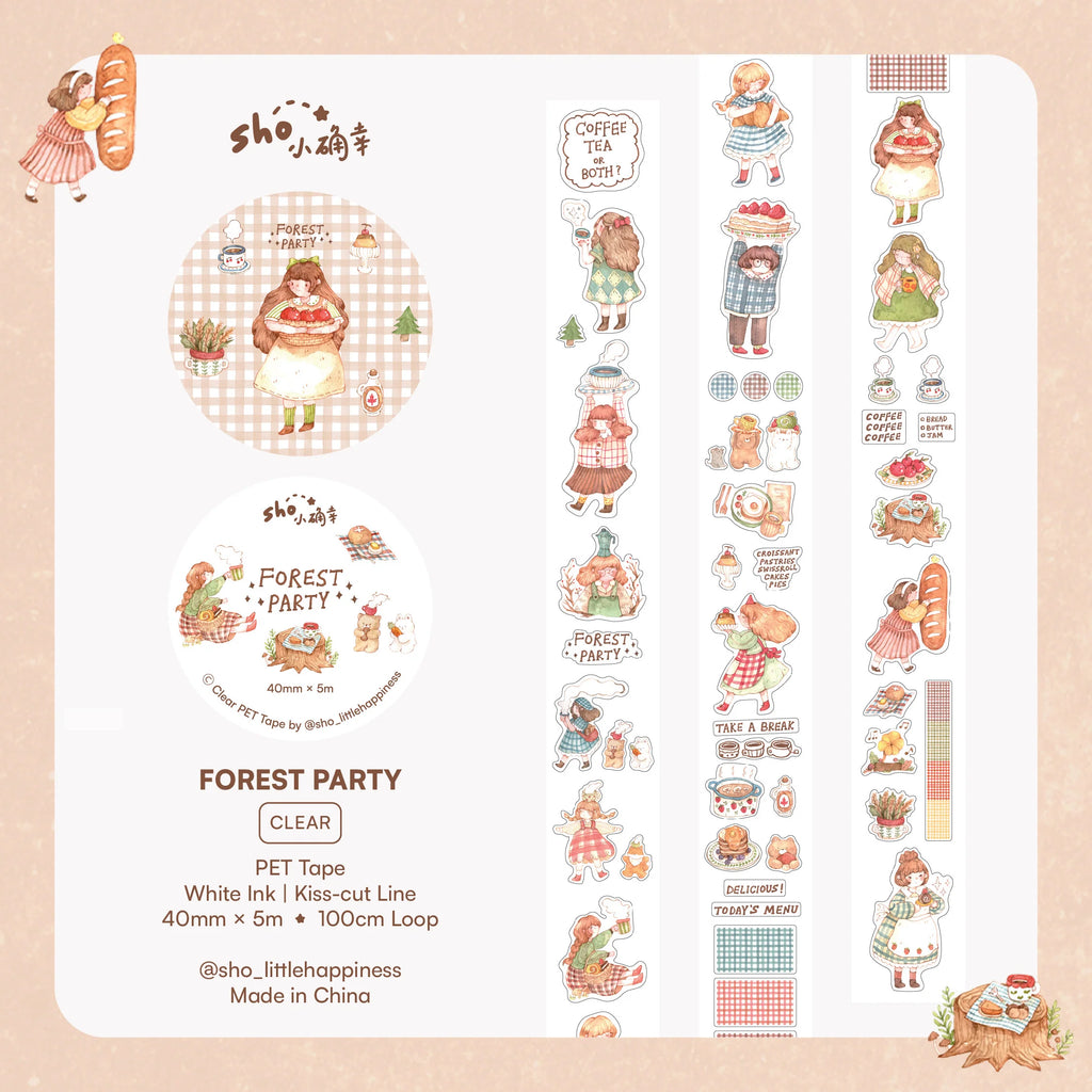 Sho Little Happiness - Forest Party PET Tape