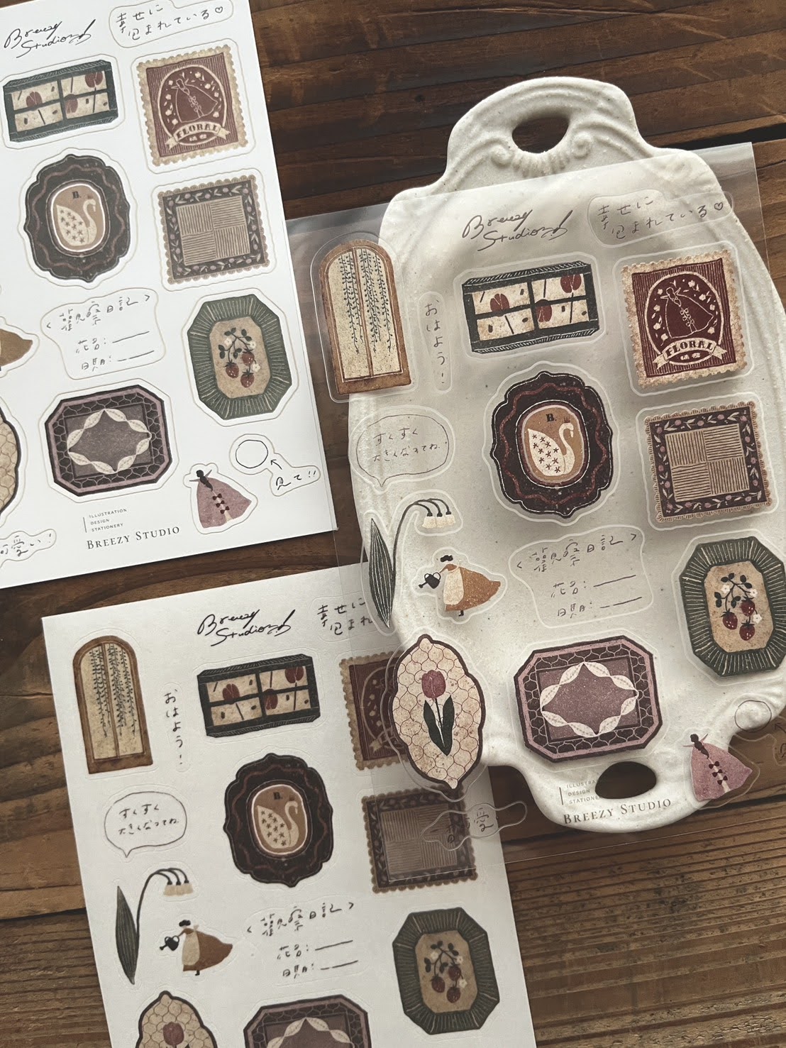 Breezy Studio - Flower Window Sticker Set