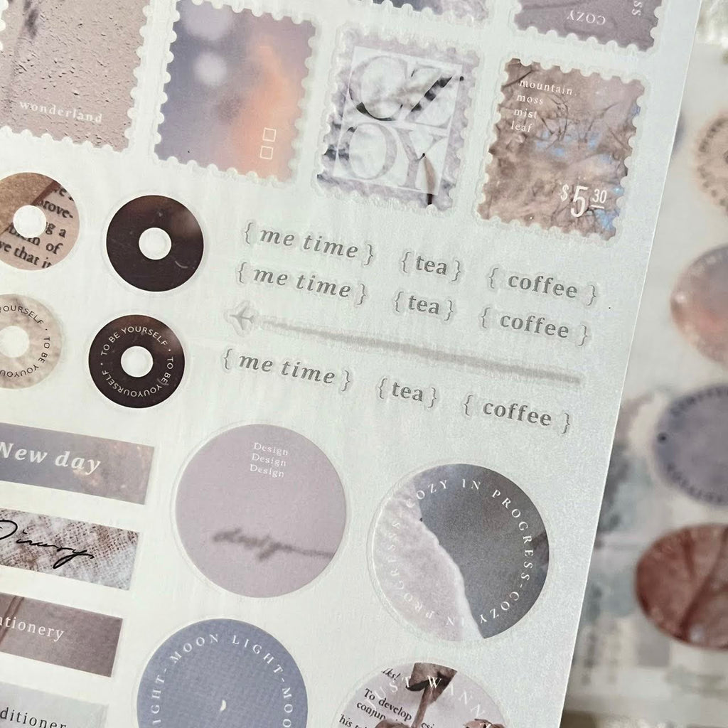 Breezy Studio - COZY # In Progress Print-on Sticker