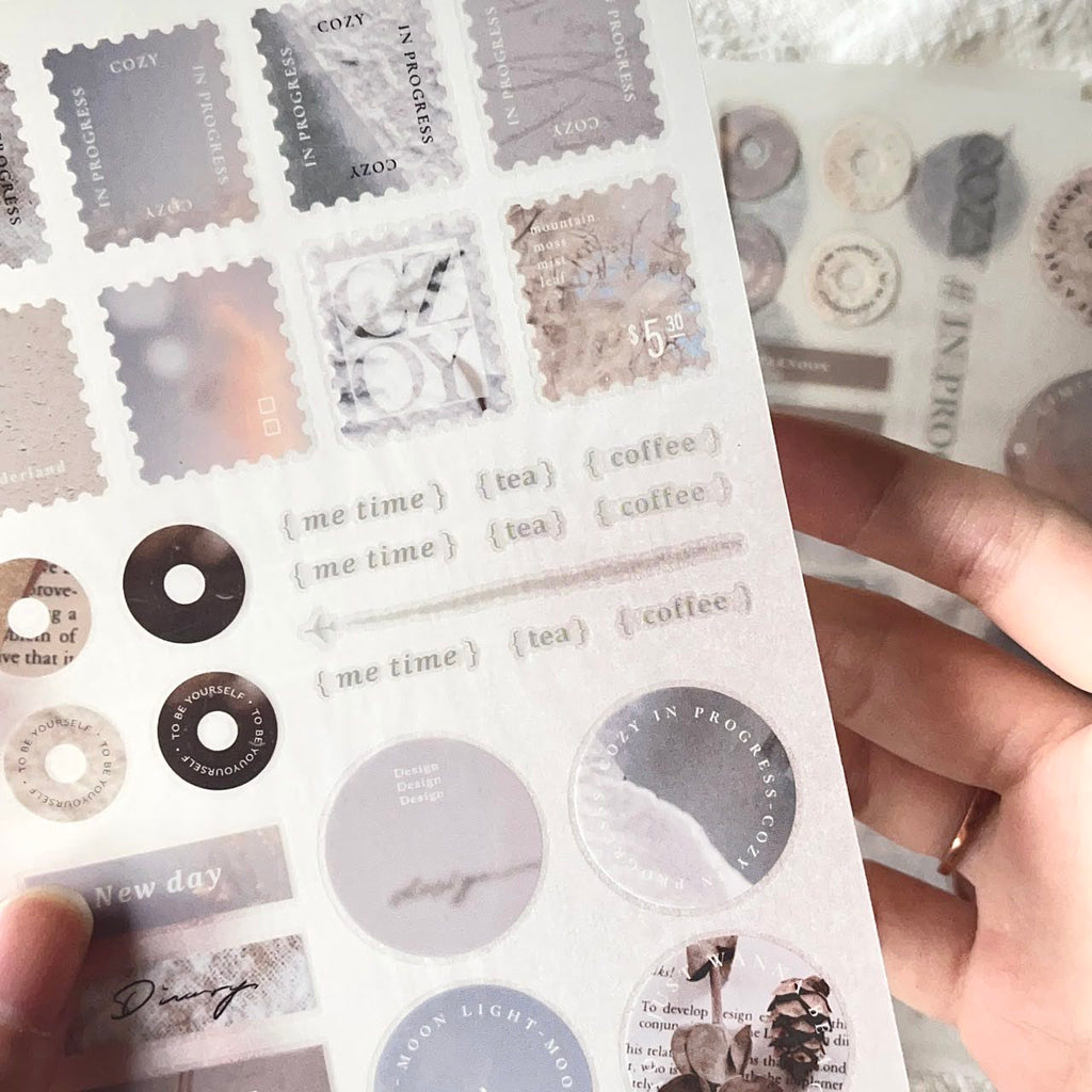 Breezy Studio - COZY # In Progress Print-on Sticker