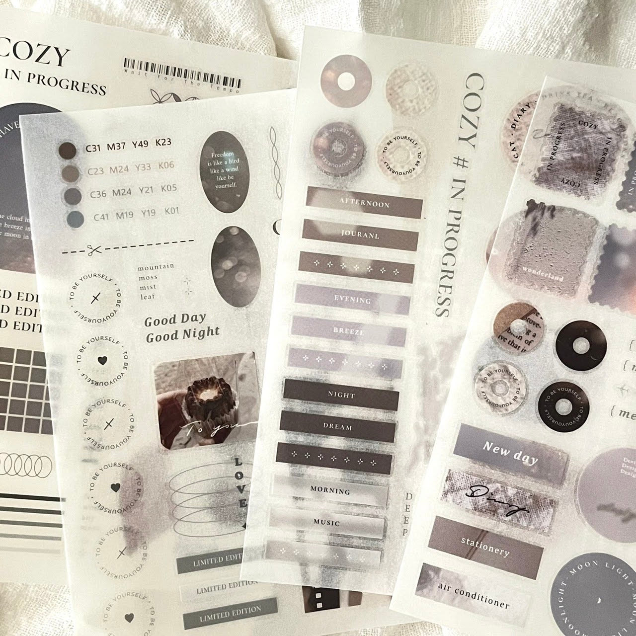 Breezy Studio - COZY # In Progress Print-on Sticker