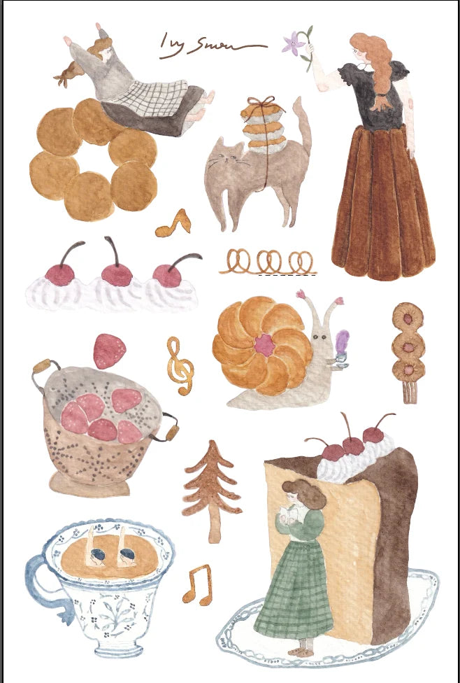 [Pre-Order] IvySnow - Sweet O'Clock A Transfer Stickers
