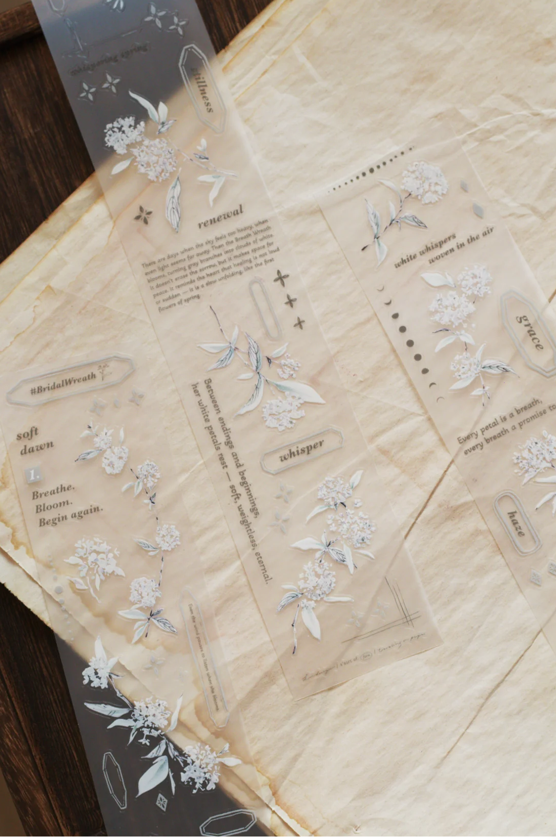 Loi Design - #BridalWreath Diecut Matte PET Tape