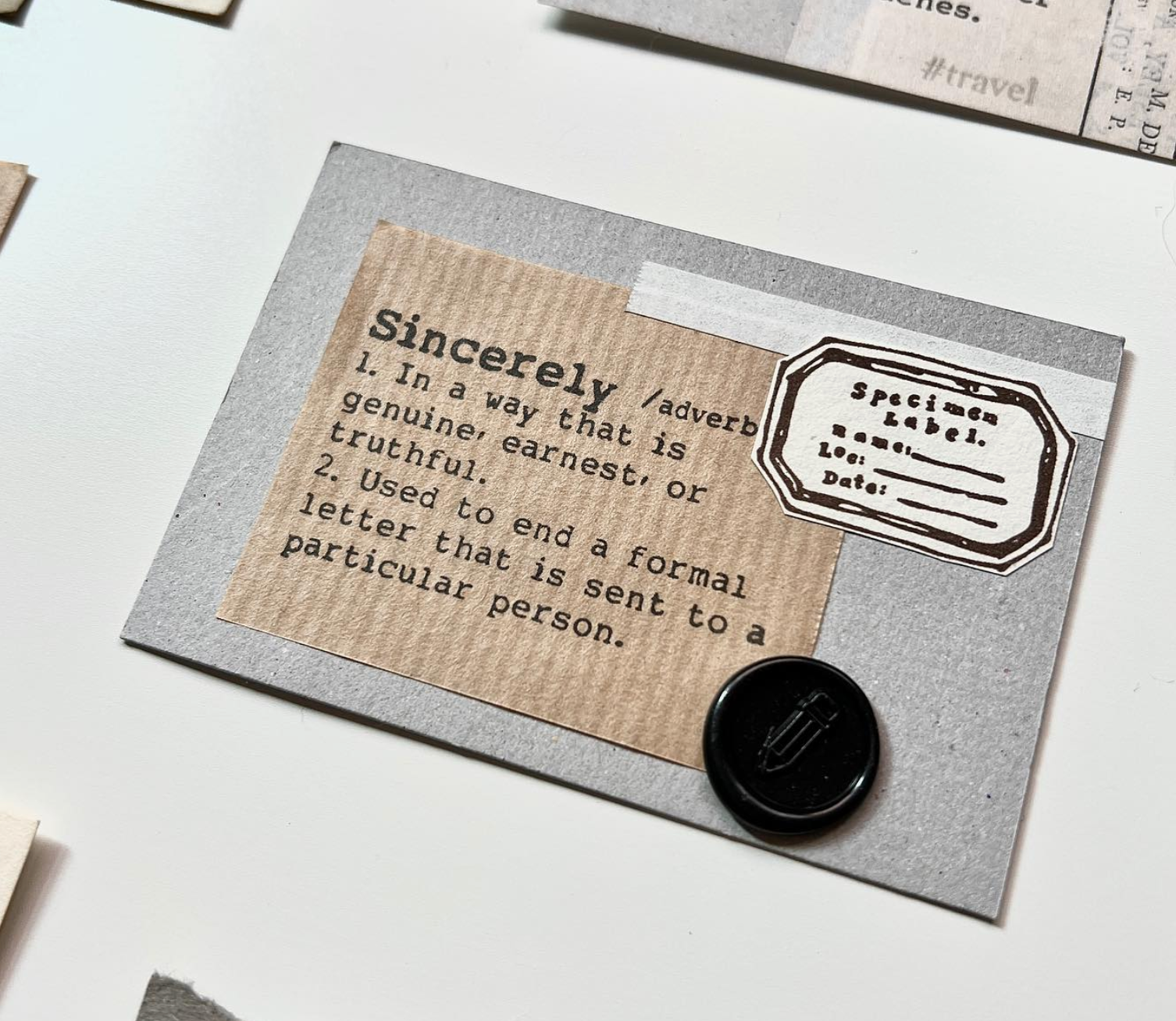Liberty.hk - Dictionary Series Stamp (Stamp, Traveler, Collage, Stationery)