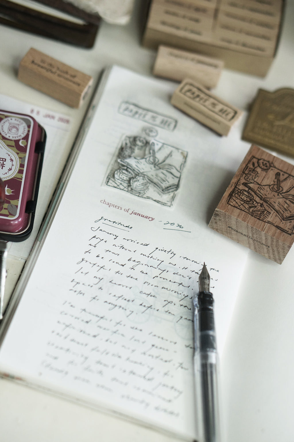 Black Milk Project - Pages of Me {Scribbles} (Framed) Rubber Stamp