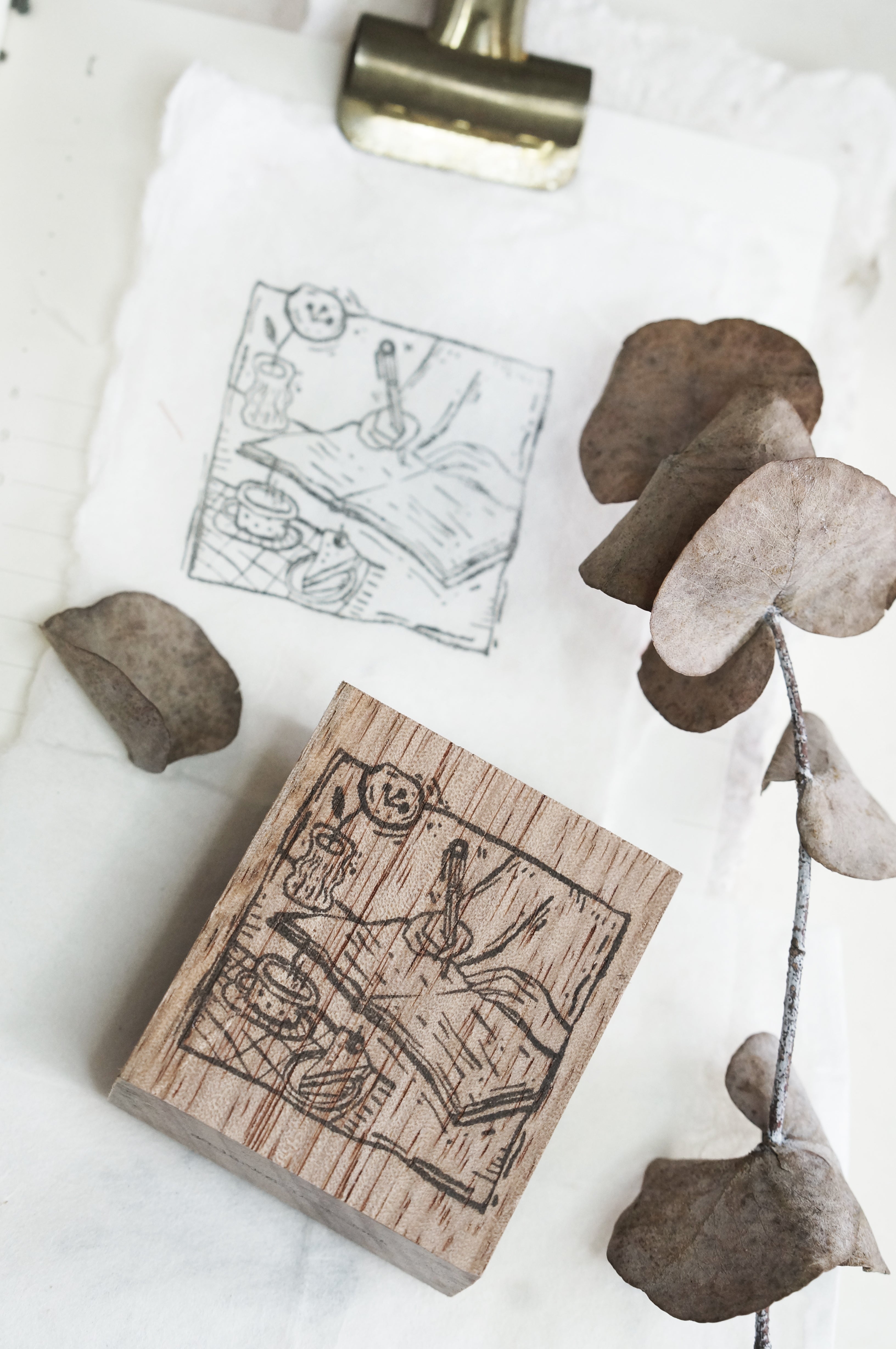 Black Milk Project - Pages of Me {Scribbles} (Framed) Rubber Stamp
