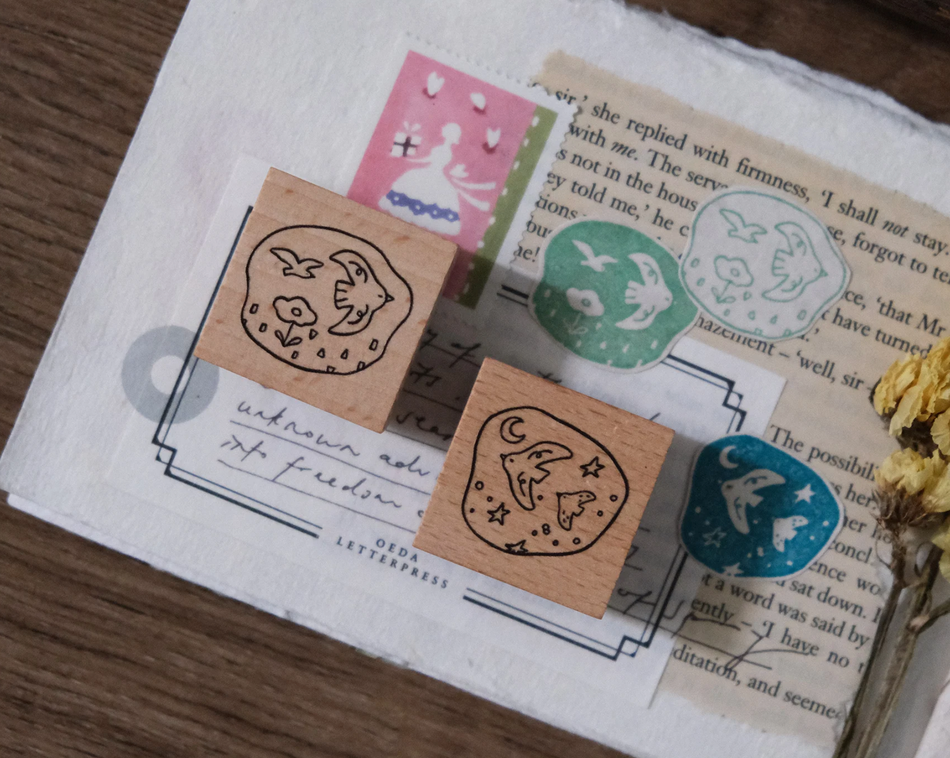 Eileen Tai - Birds // Day & Night Rubber Stamps