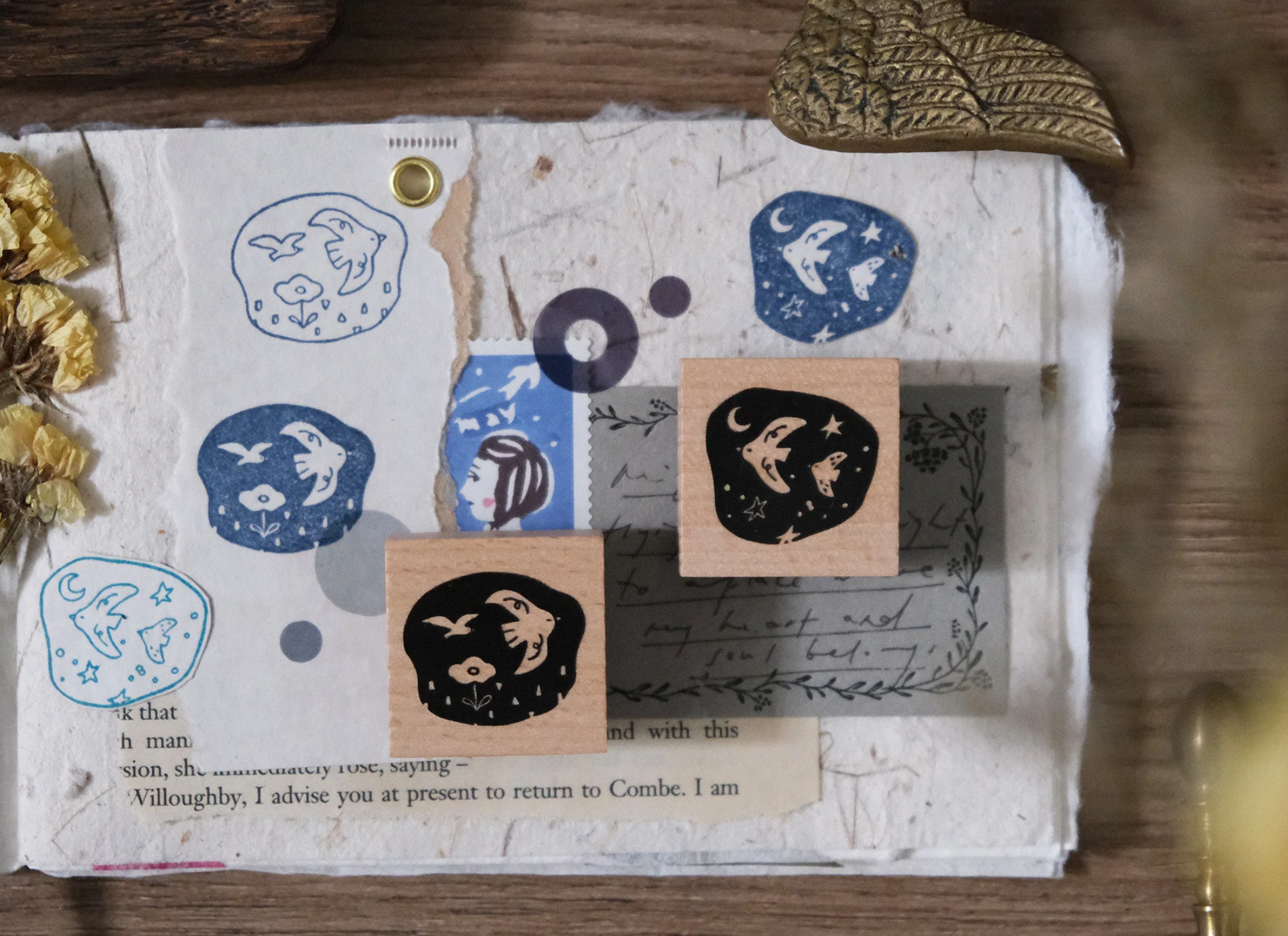 Eileen Tai - Birds // Day & Night Rubber Stamps