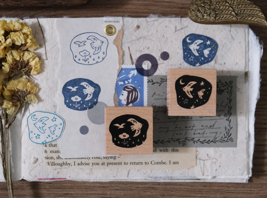 Eileen Tai - Birds // Day & Night Rubber Stamps