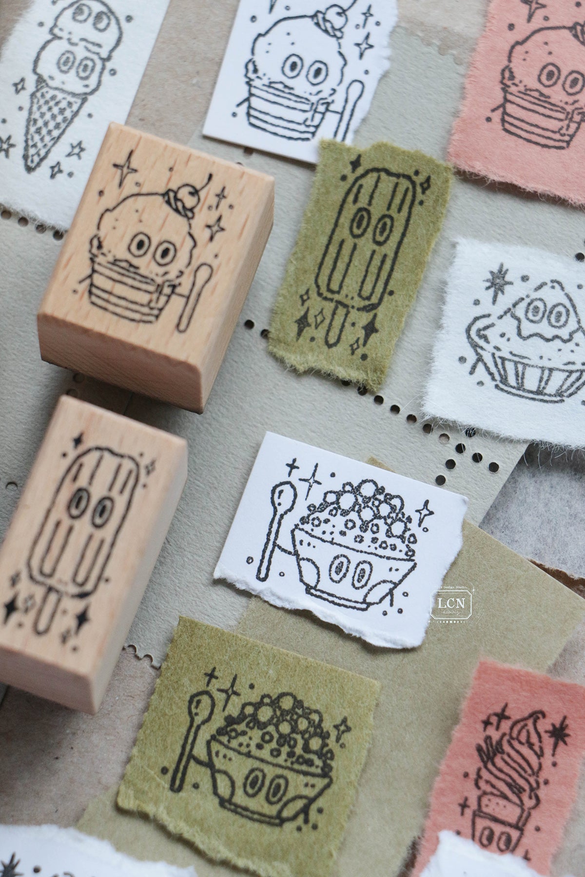 [PRE-ORDER] LCN Rubber Stamp – Shaved Ice with Toppings