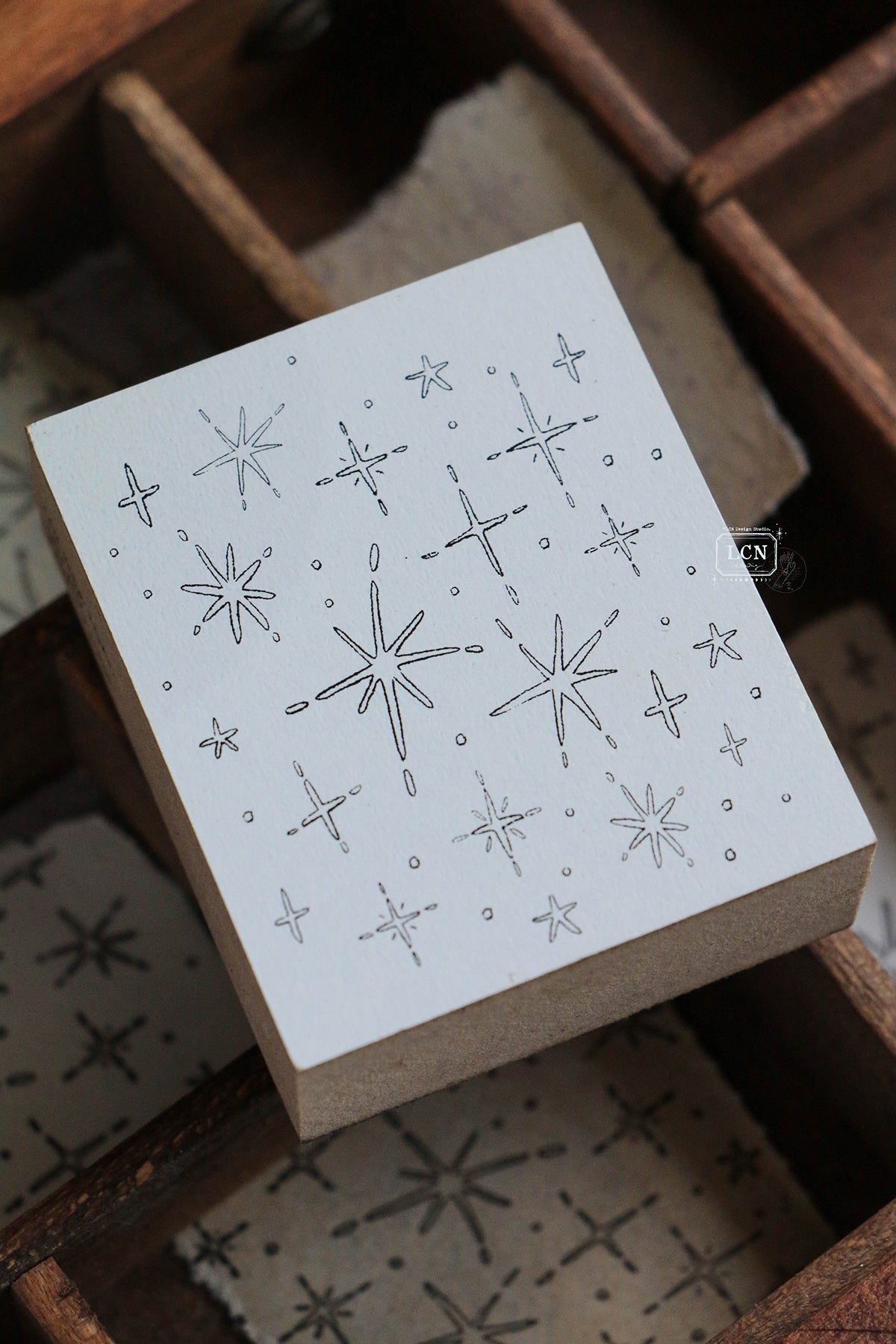 [PRE-ORDER] LCN Rubber Stamp – Shiny Stars