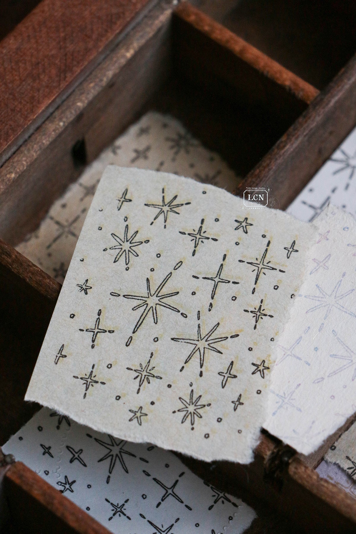[PRE-ORDER] LCN Rubber Stamp – Shiny Stars