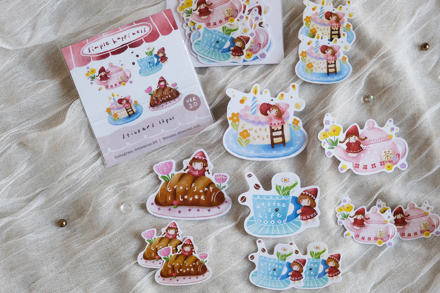 Eileen Tai - Simple Happiness (Colorful) Stickers