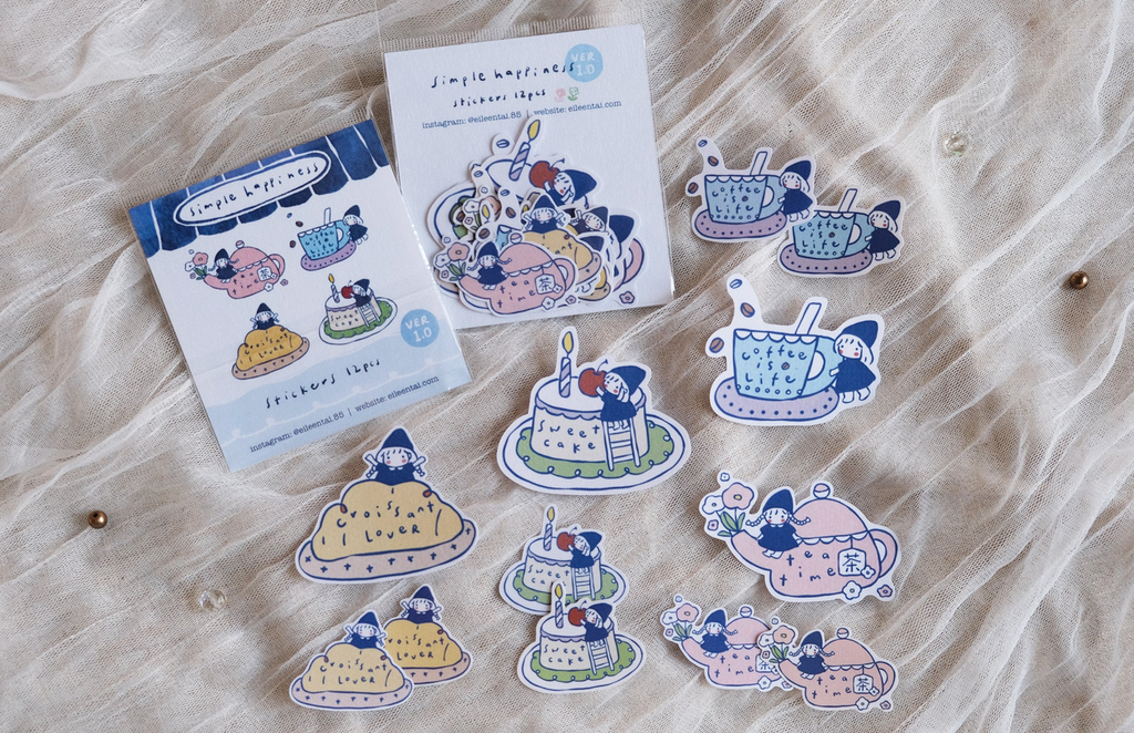 Eileen Tai - Simple Happiness (Soft Pastels) Stickers