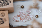 Eileen Tai - Sleepy Horse & Girl Rubber Stamp