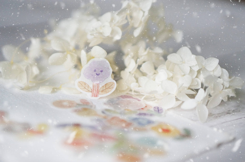 Black Milk Project - Floral Doodles Washi Sticker Flakes Set
