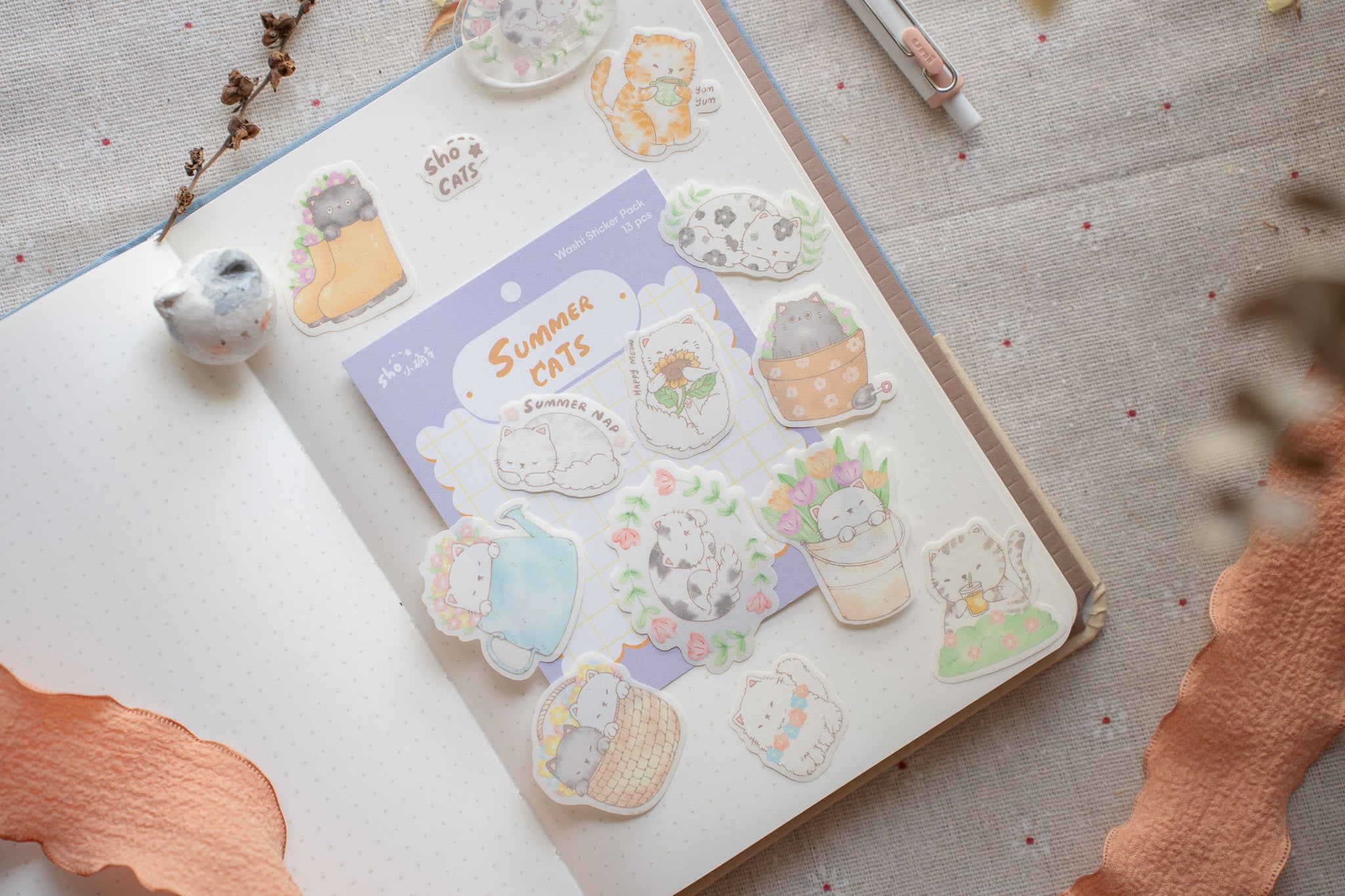 Sho Little Happiness - Summer Cats Sticker Pack