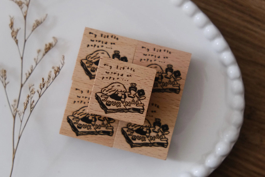 Eileen Tai - My World on Paper (Journaling Girl) Rubber Stamp