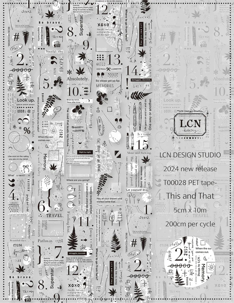 LCN - This and That Matte PET Tape