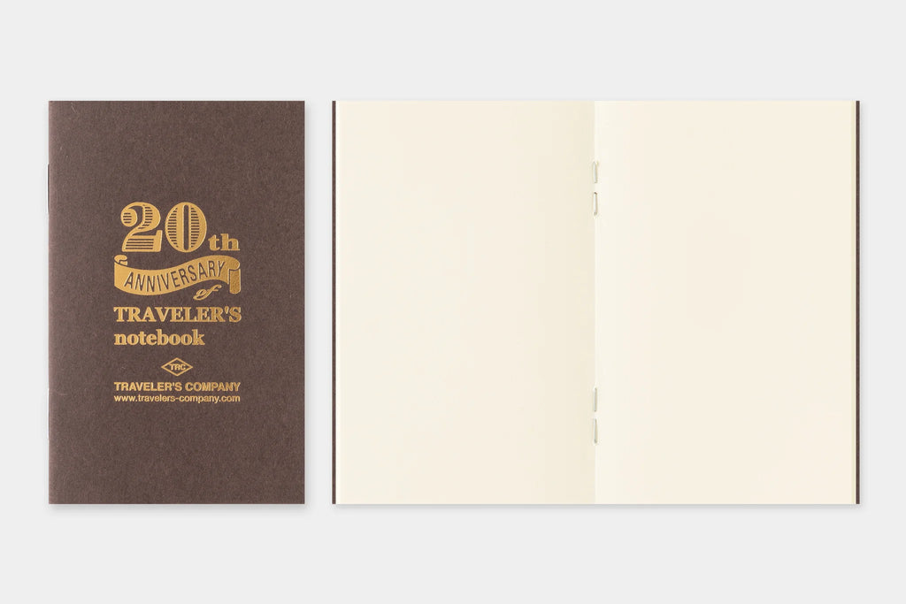 Traveler's Notebook Card Size 20th Anniversary Set - Brown