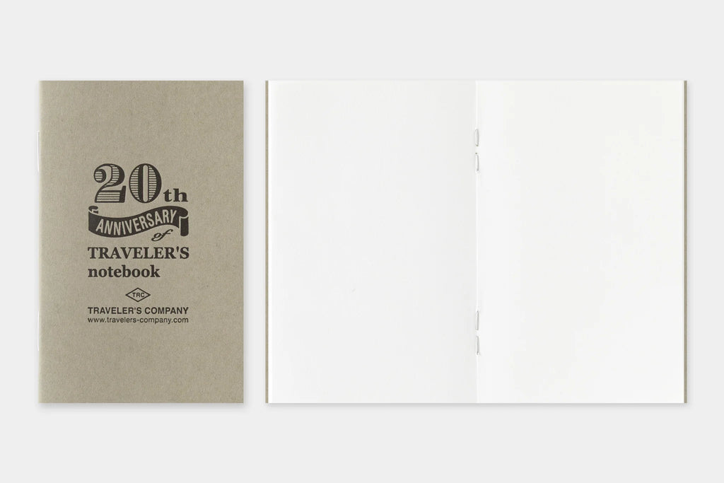 Traveler's Notebook Card Size 20th Anniversary Set - Brown