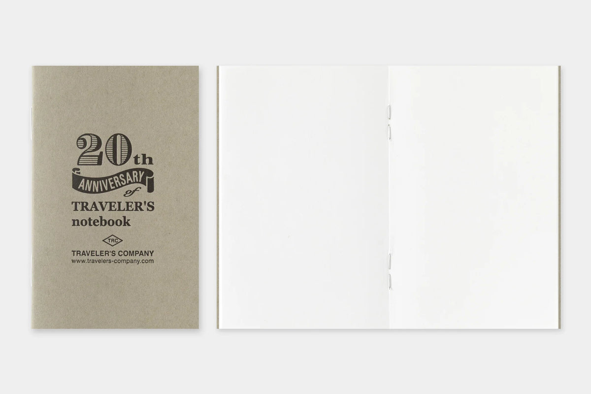 Traveler's Notebook Card Size 20th Anniversary Set - Brown