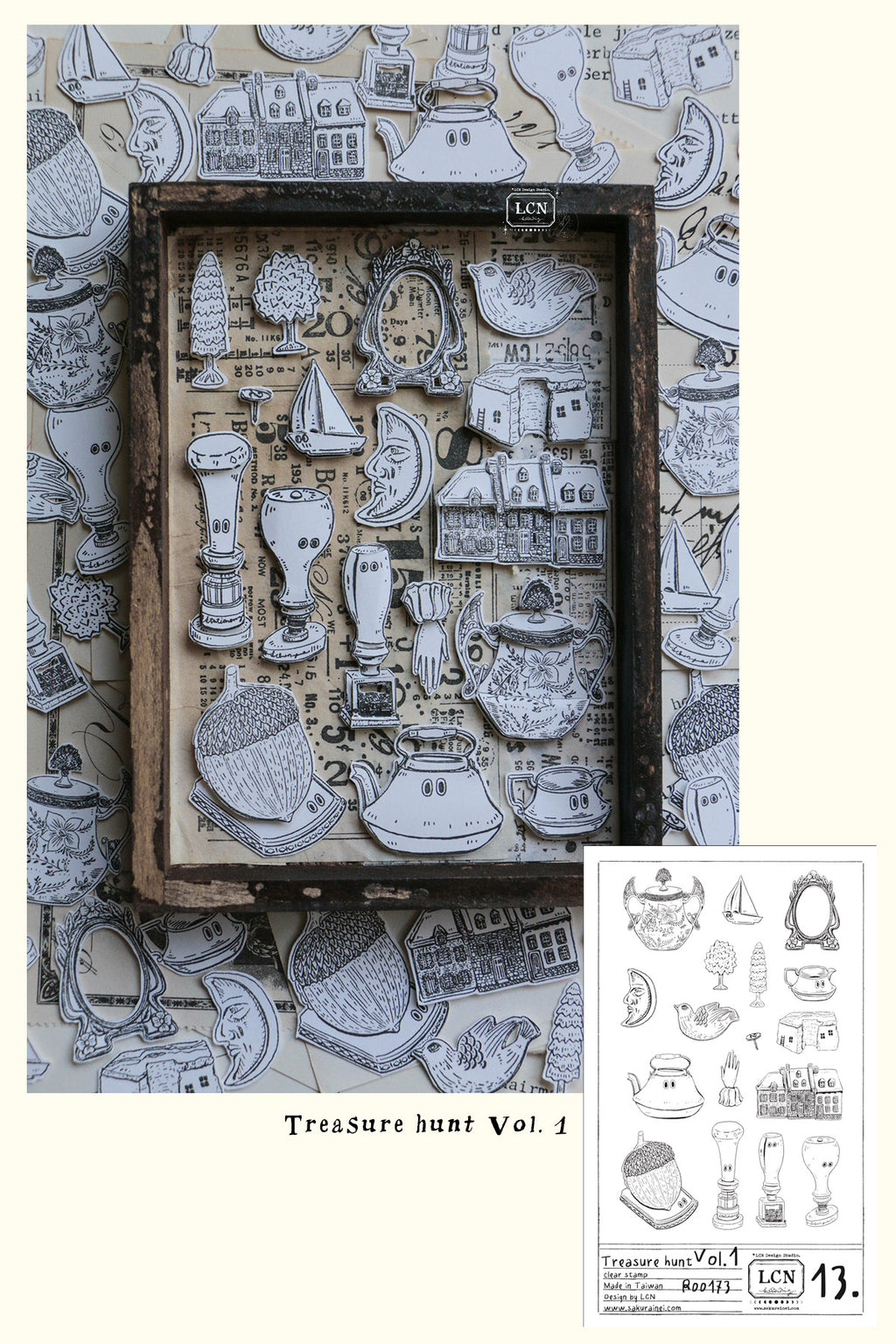 [PRE-ORDER] LCN Clear Stamp Set – Treasure Haul Vol. 1