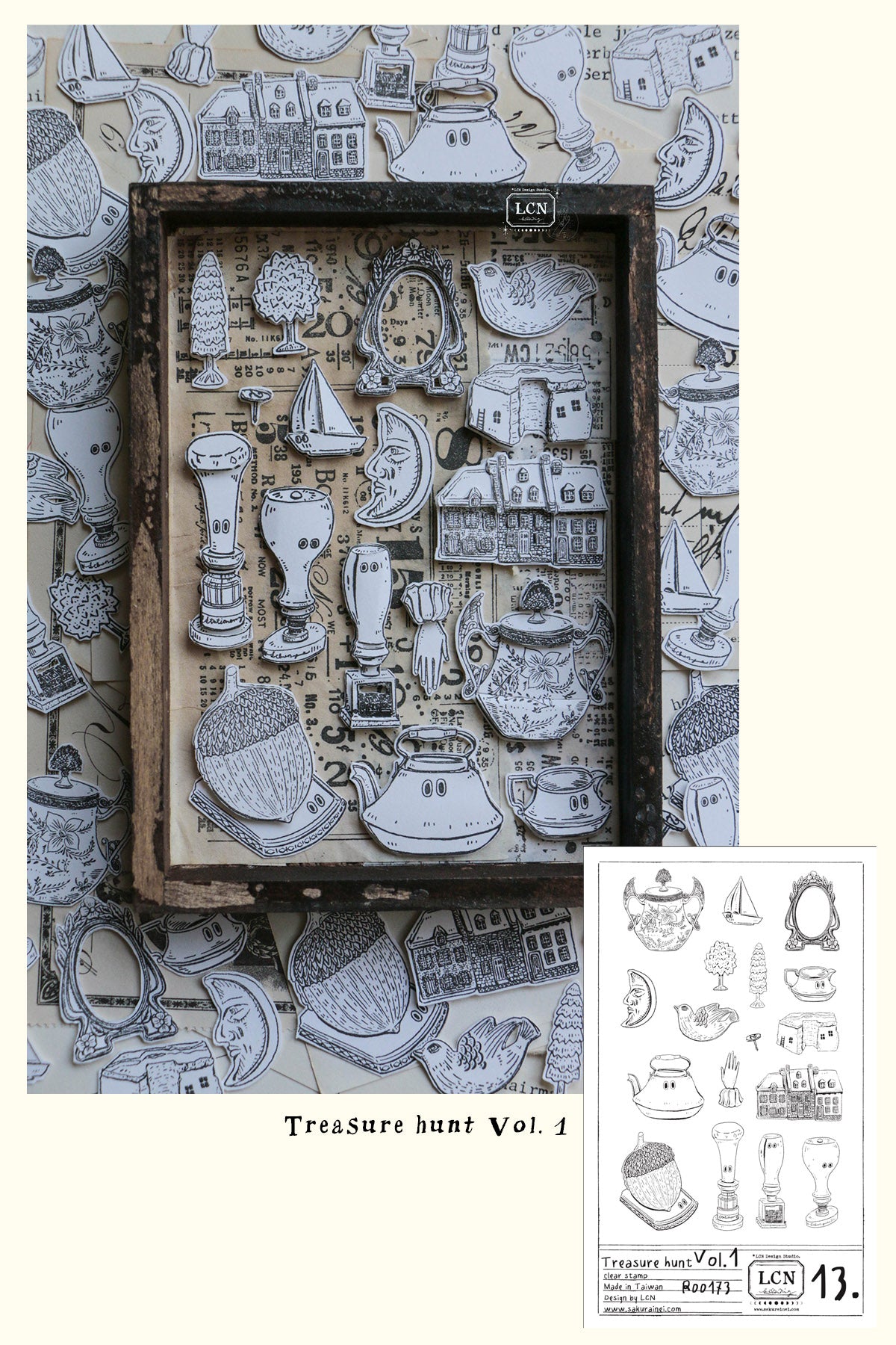 [PRE-ORDER] LCN Clear Stamp Set – Treasure Haul Vol. 1